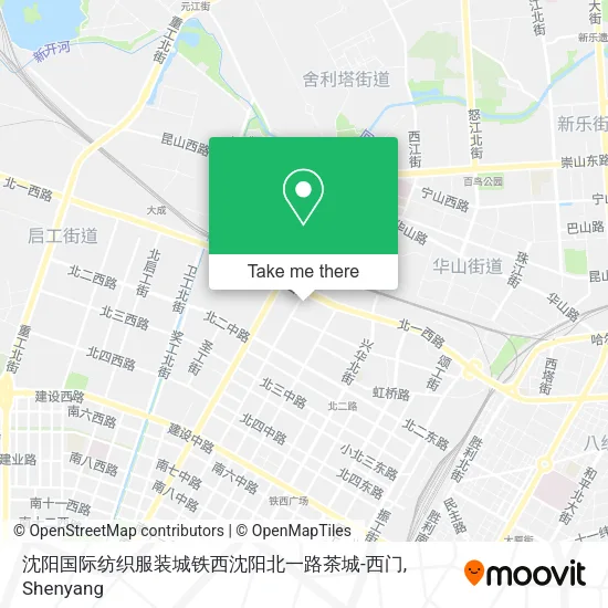 沈阳国际纺织服装城铁西沈阳北一路茶城-西门 map