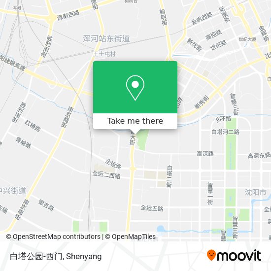 白塔公园-西门 map