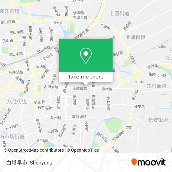 白塔早市 map