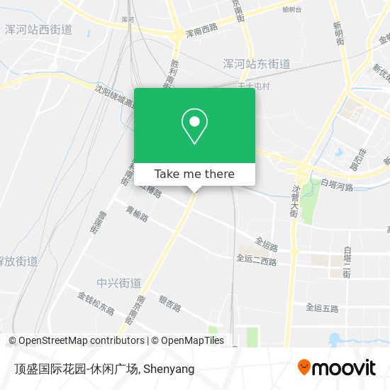 顶盛国际花园-休闲广场 map