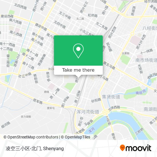 凌空三小区-北门 map