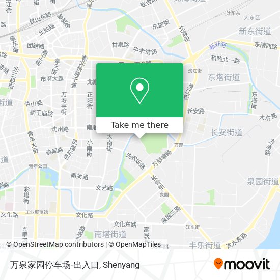 万泉家园停车场-出入口 map