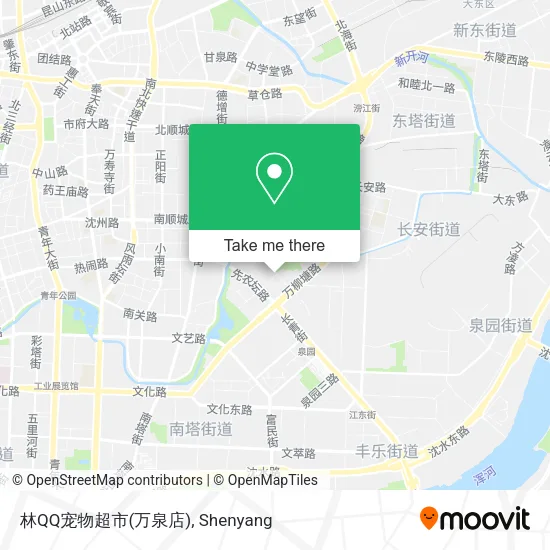 林QQ宠物超市(万泉店) map