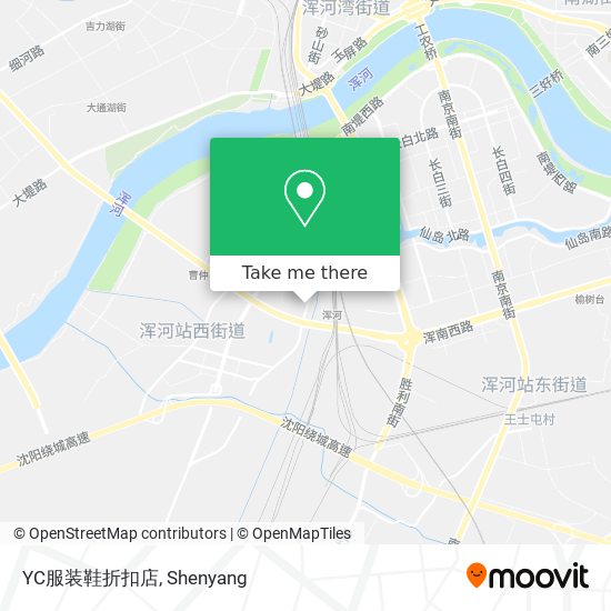 YC服装鞋折扣店 map