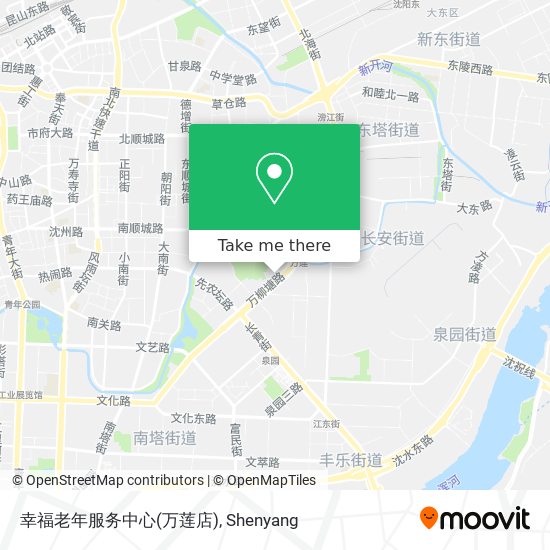 幸福老年服务中心(万莲店) map