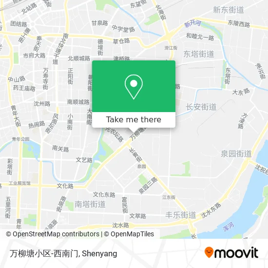 万柳塘小区-西南门 map