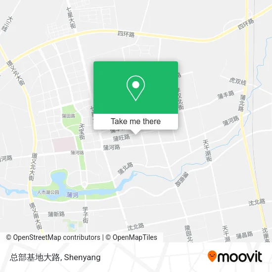 总部基地大路 map