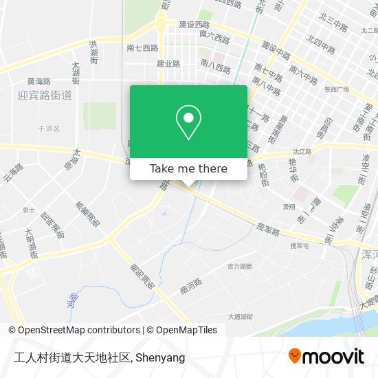 工人村街道大天地社区 map