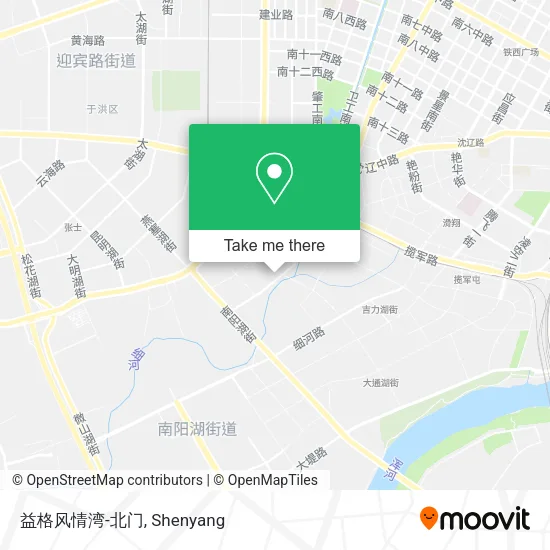 益格风情湾-北门 map