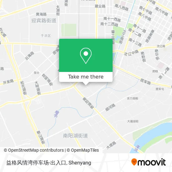 益格风情湾停车场-出入口 map
