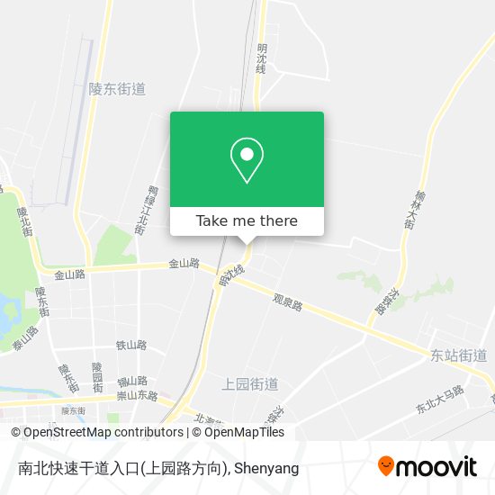南北快速干道入口(上园路方向) map