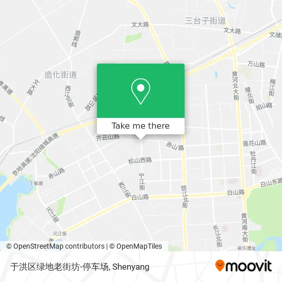 于洪区绿地老街坊-停车场 map
