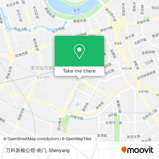 万科新榆公馆-南门 map