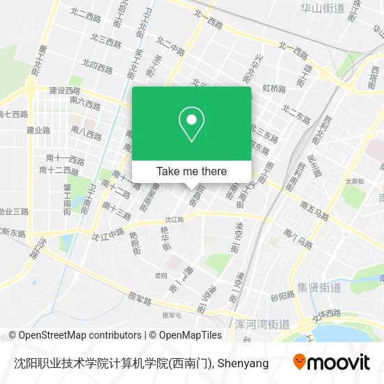 沈阳职业技术学院计算机学院(西南门) map
