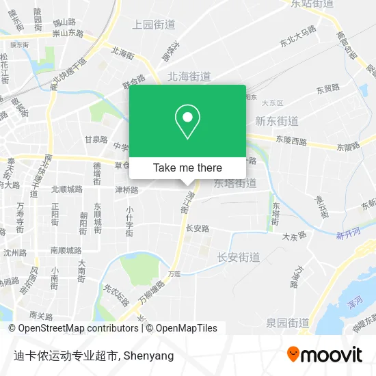 迪卡侬运动专业超市 map