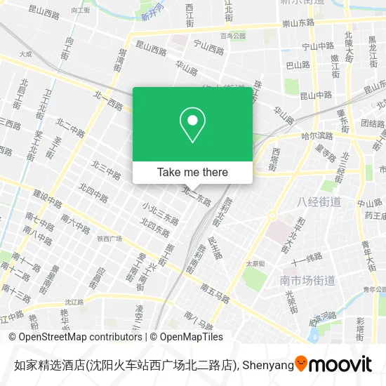 如家精选酒店(沈阳火车站西广场北二路店) map
