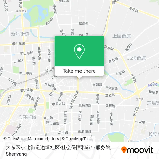 大东区小北街道边墙社区-社会保障和就业服务站 map
