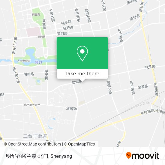 明华香峪兰溪-北门 map