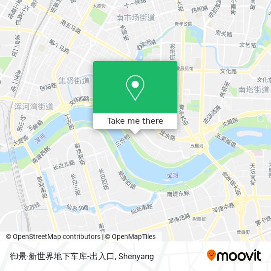 御景·新世界地下车库-出入口 map