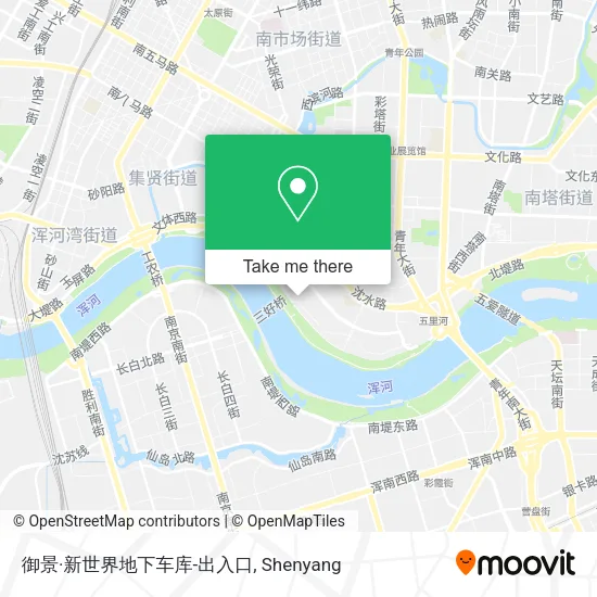 御景·新世界地下车库-出入口 map