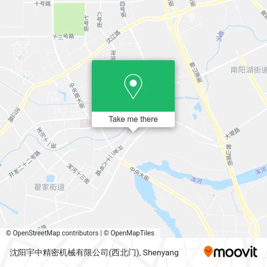 沈阳宇中精密机械有限公司(西北门) map