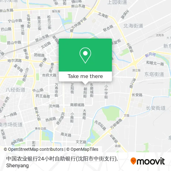 中国农业银行24小时自助银行(沈阳市中街支行) map