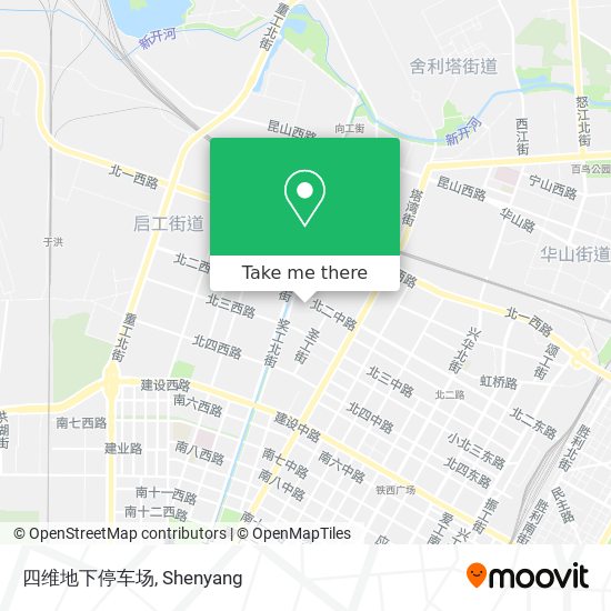 四维地下停车场 map