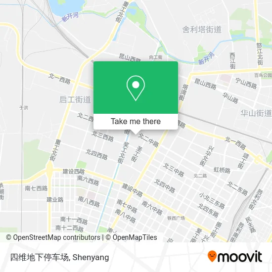 四维地下停车场 map