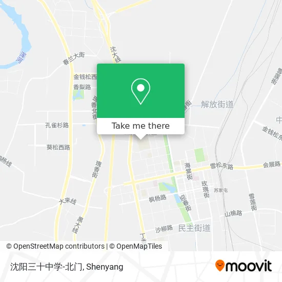 沈阳三十中学-北门 map