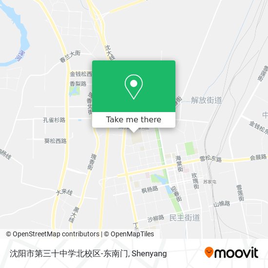沈阳市第三十中学北校区-东南门 map