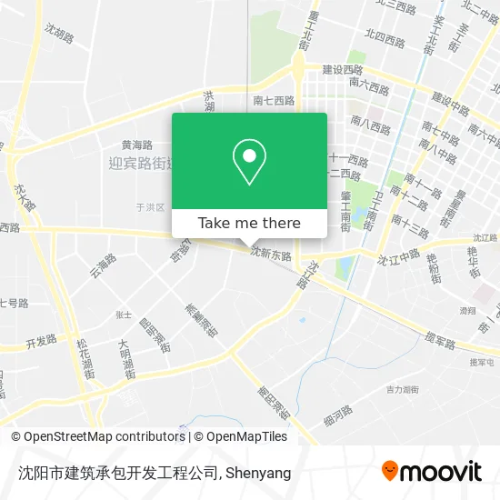 沈阳市建筑承包开发工程公司 map