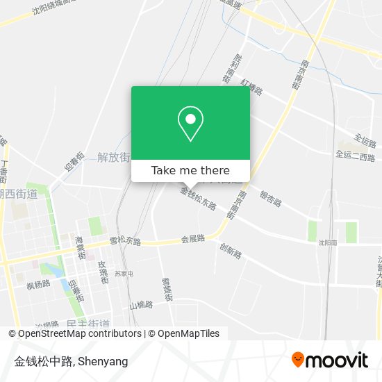 金钱松中路 map
