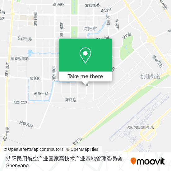 沈阳民用航空产业国家高技术产业基地管理委员会 map
