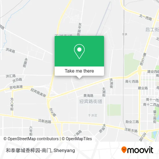 和泰馨城香樟园-南门 map