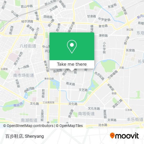 百步鞋店 map