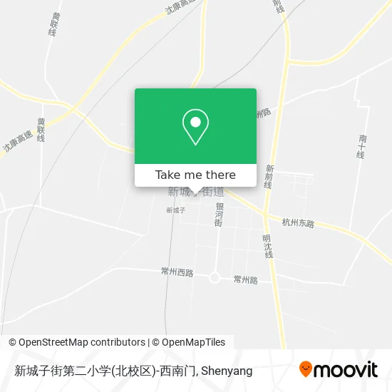 新城子街第二小学(北校区)-西南门 map