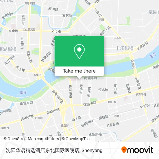 沈阳华语精选酒店东北国际医院店 map