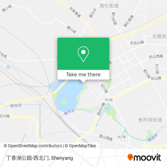 丁香湖公园-西北门 map