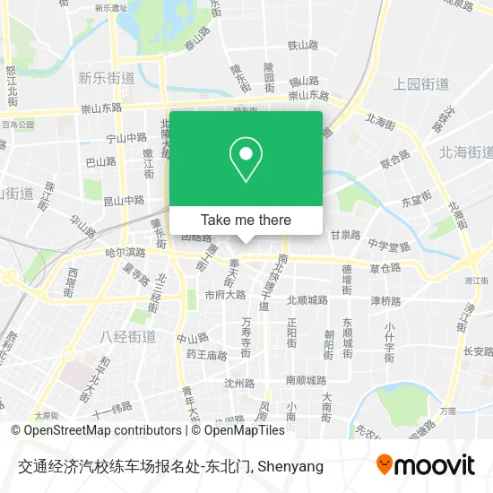 交通经济汽校练车场报名处-东北门 map