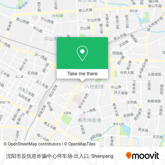 沈阳市反信息诈骗中心停车场-出入口 map