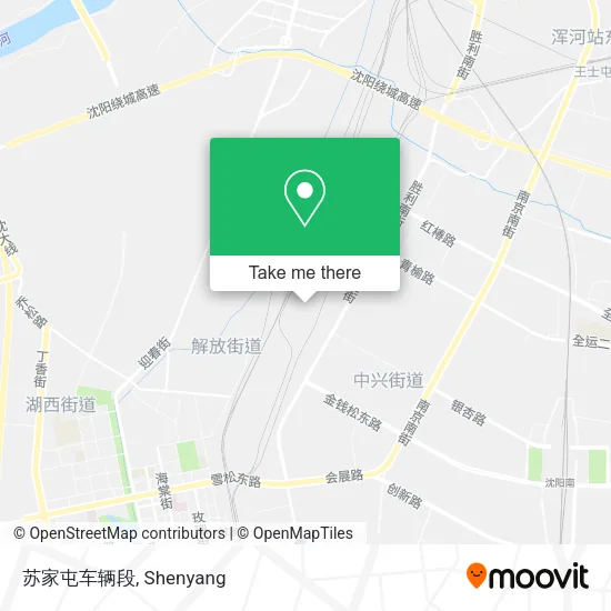苏家屯车辆段 map