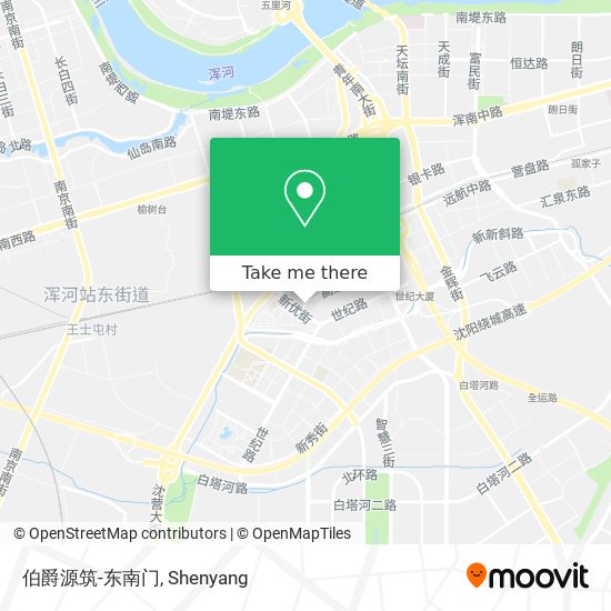 伯爵源筑-东南门 map