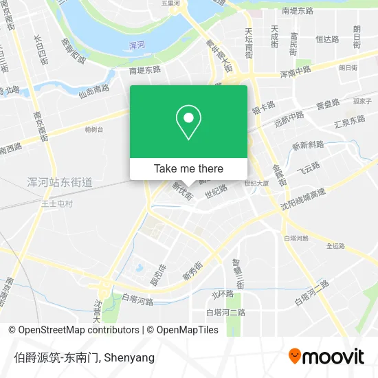 伯爵源筑-东南门 map