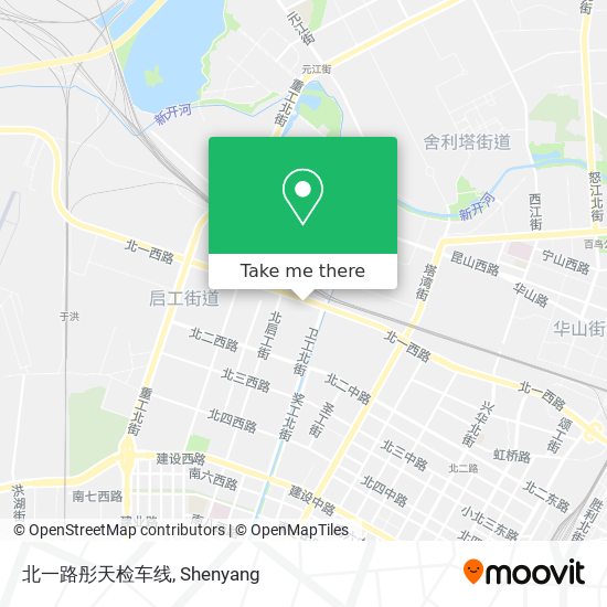 北一路彤天检车线 map