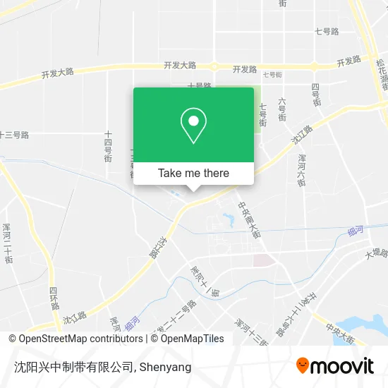 沈阳兴中制带有限公司 map