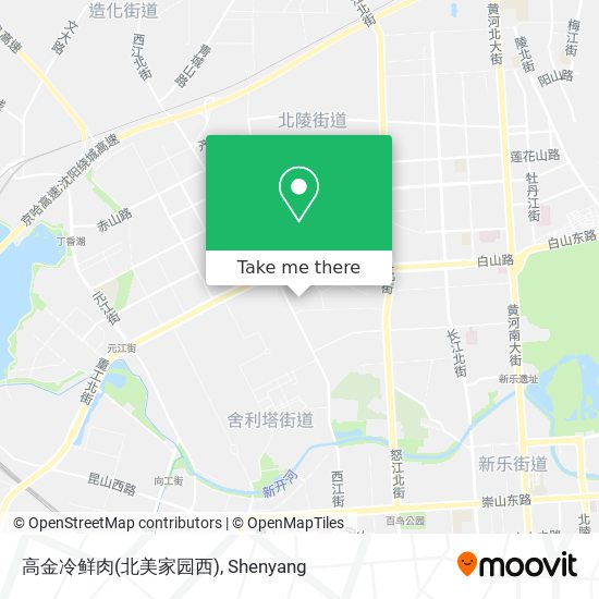 高金冷鲜肉(北美家园西) map