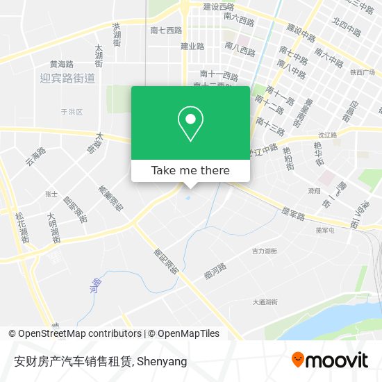 安财房产汽车销售租赁 map