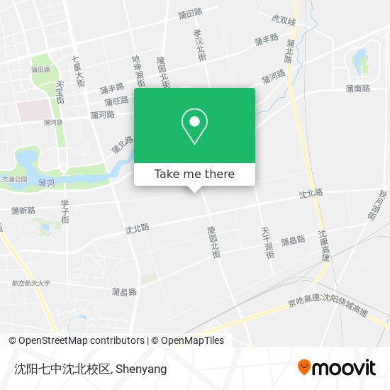 沈阳七中沈北校区 map