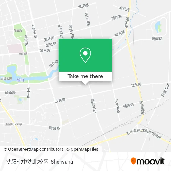 沈阳七中沈北校区 map