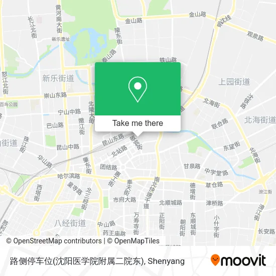 路侧停车位(沈阳医学院附属二院东) map